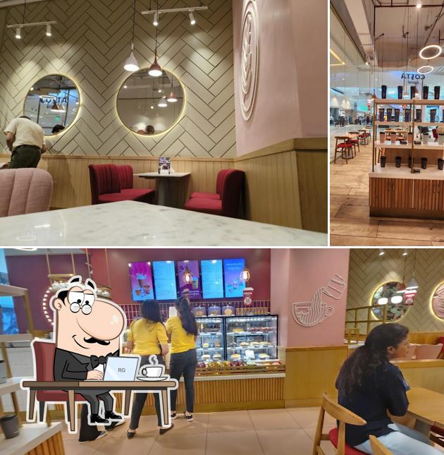 Check out how Costa Coffee looks inside