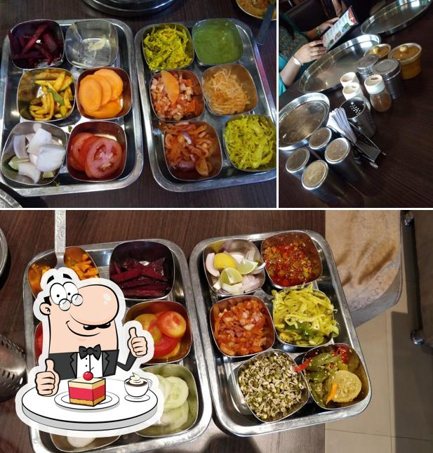 Shree Khodiyar Kathiyawadi Dhaba,Banquethall provides a variety of desserts