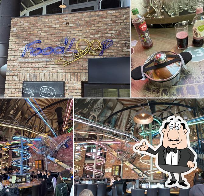 Installez-vous à l'une des tables de FoodLoop