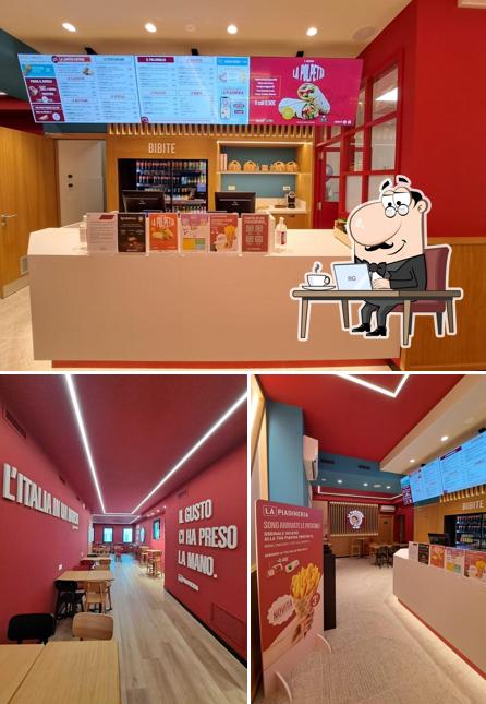 Gli interni di La Piadineria