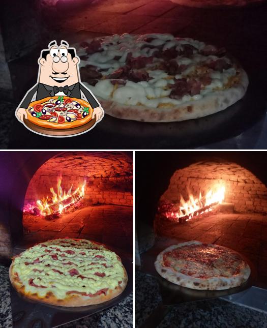 Consiga diferentes tipos de pizza