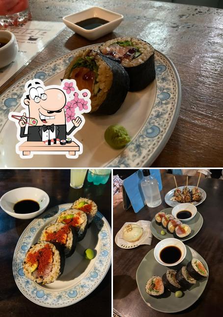 Escolha diversas opções de sushi