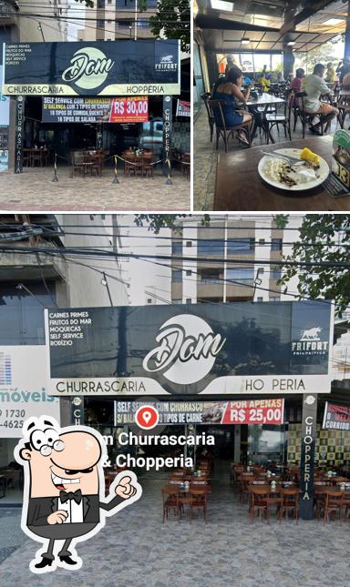 O interior do Dom Churrascaria & Chopperia