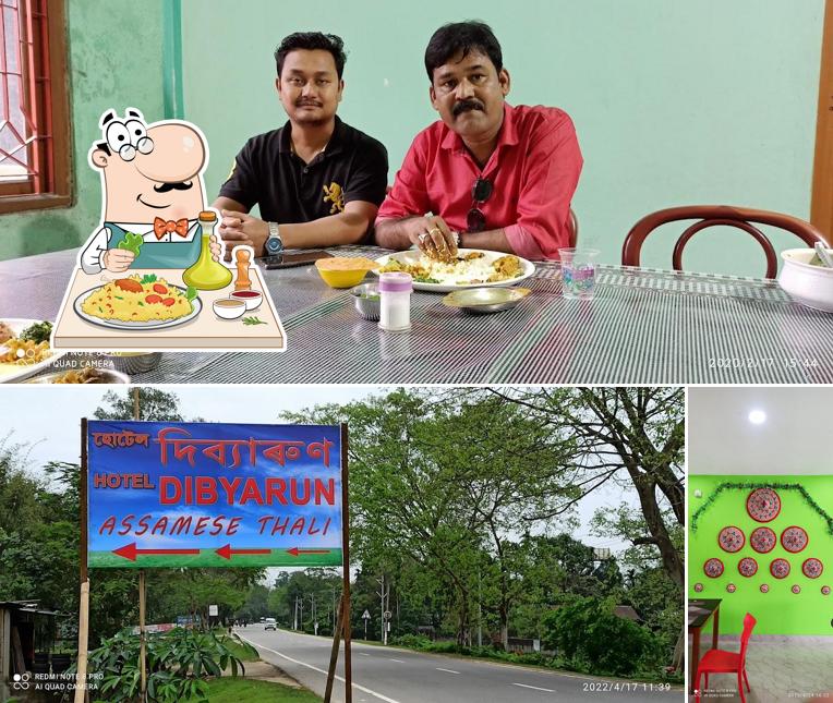 The restaurant's food and exterior