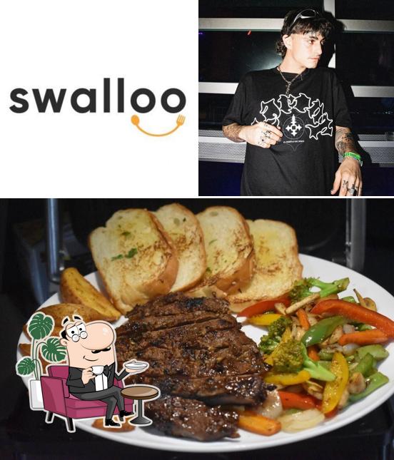 The interior of Swalloo