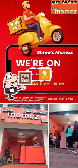The interior of Shree’s Momoz