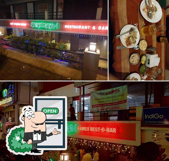 The exterior of Saptagiri Restaurant & Bar