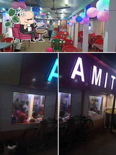 The interior of Amit Hotel & Restaurant