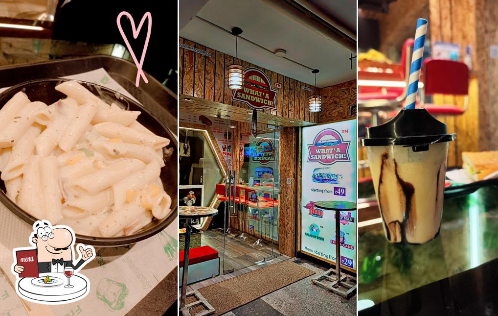 Food at What A Sandwich - Best Cafe in Mathura Sandwich Salad Burger Vada Pav Coffee