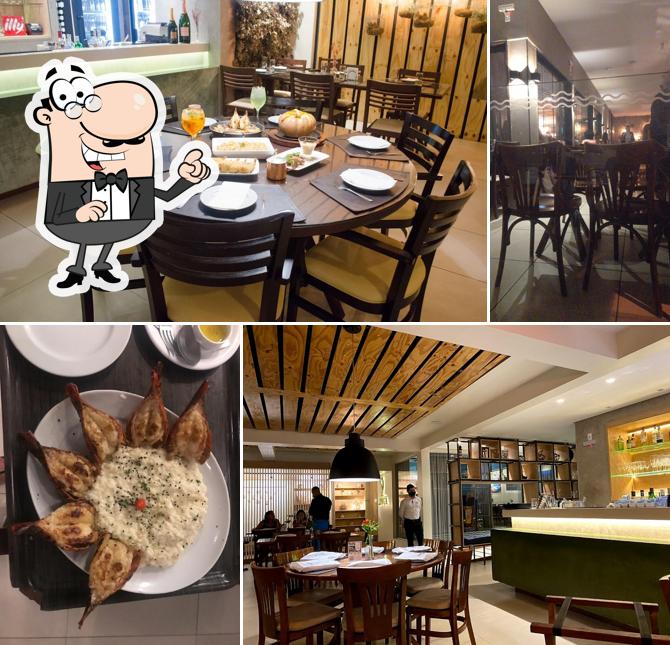 O interior do Restaurante Janga Praia