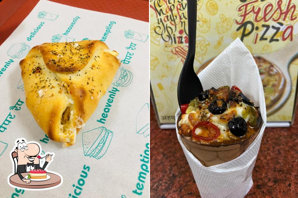 Master's pizza offers a range of sweet dishes