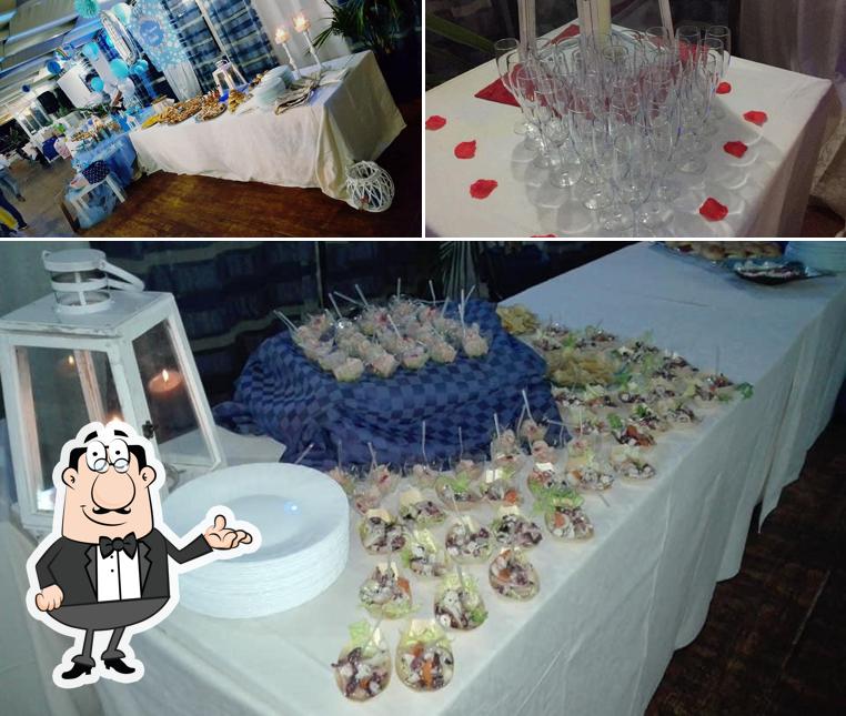 La immagine di interni e cibo da Lido Azzurro Stabilimento Balneare Ristorante Panineria Bar