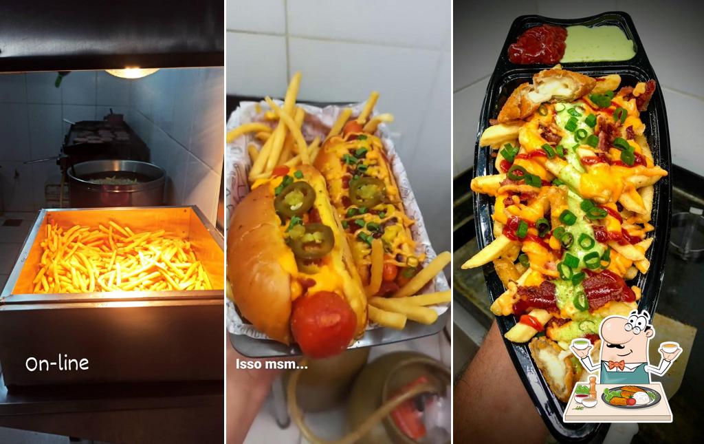 Comida em Burger Hops