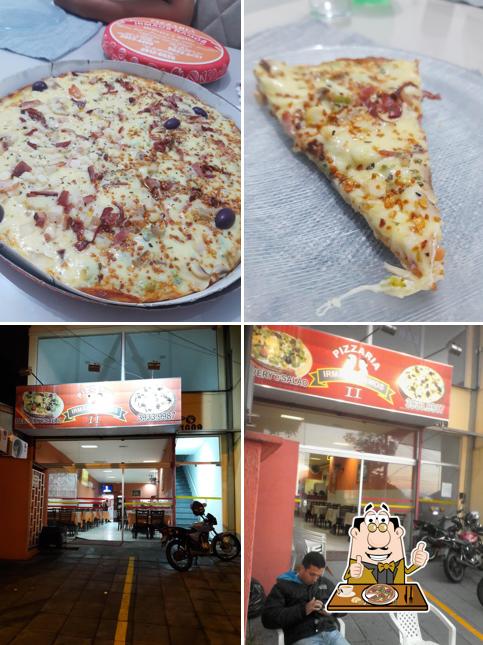 No Pizzaria Irmãos Ramos II, você pode pedir pizza