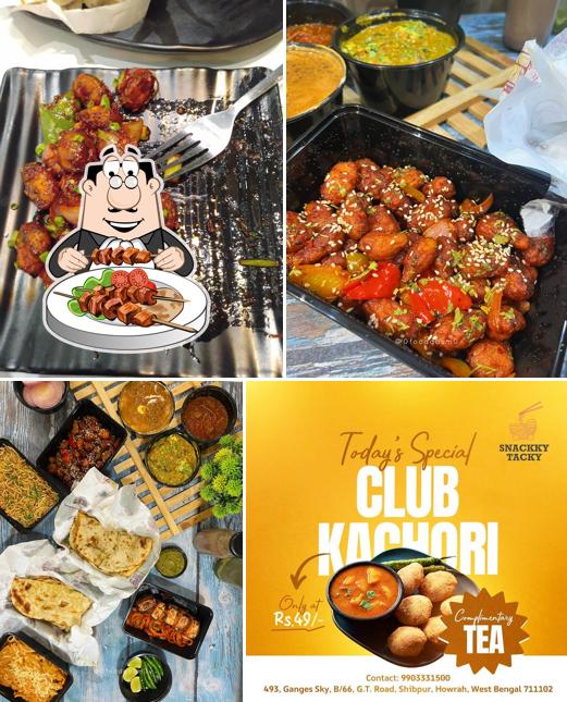 Food at Snackyy Tacky