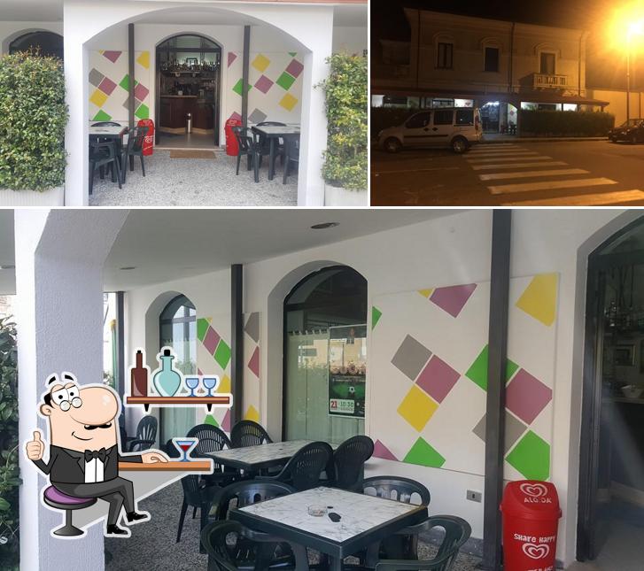 Questa è la immagine che raffigura la interni e esterno di Meeting Place - Bar, Paninoteca, Ristorante