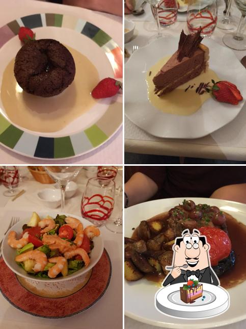 Gâteau au chocolat à Logis Hôtel de Paris