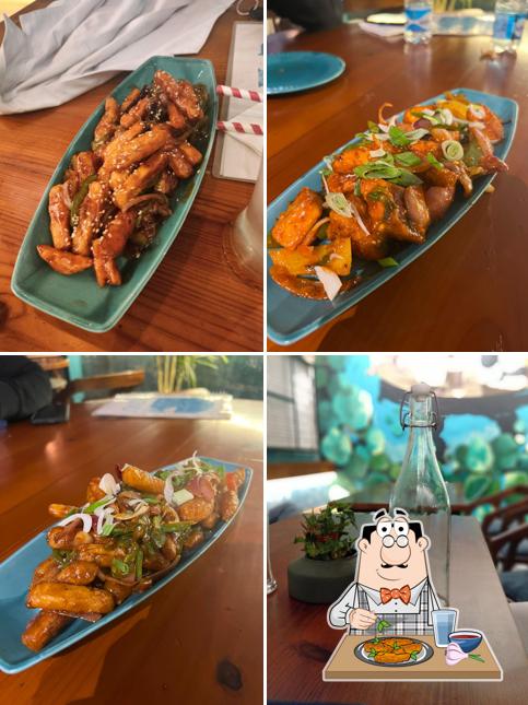 Chicken wings at Blue Arch Cafe