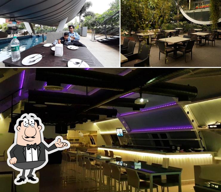 Take a seat at one of the tables at The Terminal Restaurant