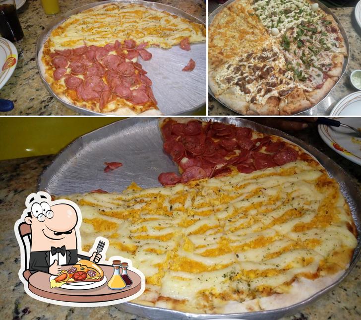 No Dina Pizza - Sítio cercado, você pode provar pizza