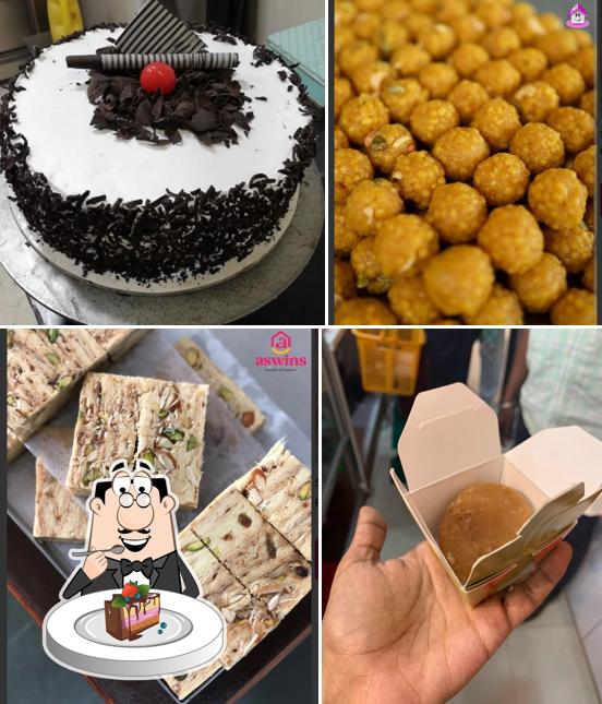 Chocolate cake at Aswins Sweets & Snacks Bakery Chats