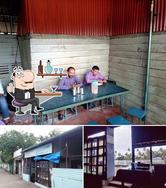 The interior of Raja Tea Shop, Alappuzha