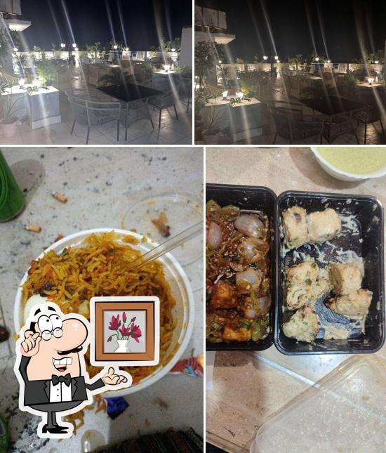 Among different things one can find interior and food at Downtown Multicusine Restaurant