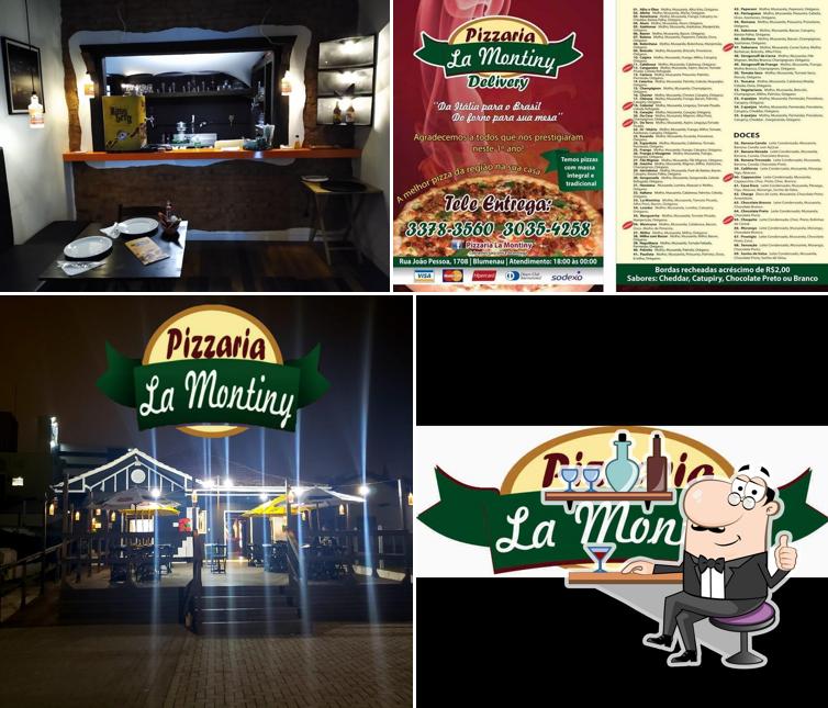 O interior do Pizzaria La Montiny