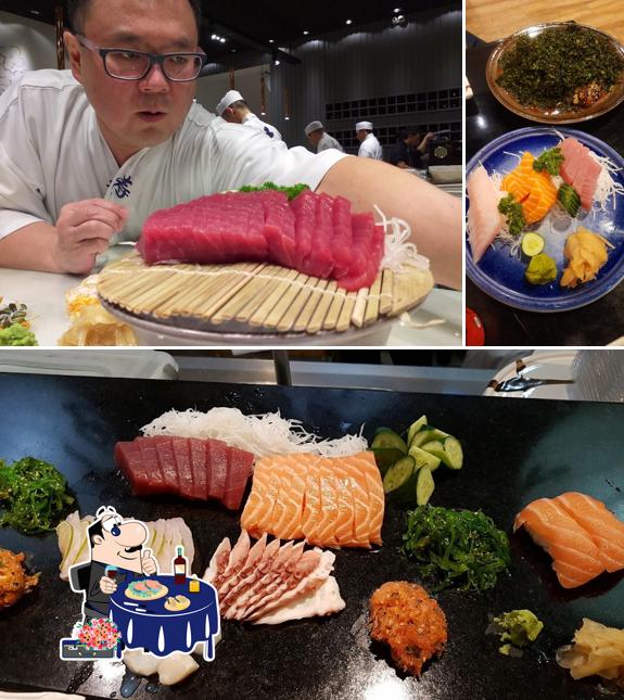 Sashimi em Restaurante Sushi Hiroshi