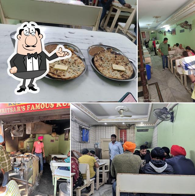 Take a seat at one of the tables at Bhai Kulwant Singh Kulchian Wale