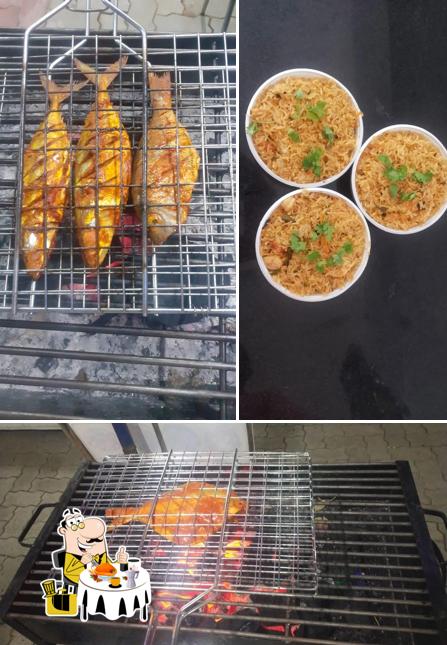 Food at Deep Marine Sea Food Restaurant and Deep Sea Proteins Fresh Sea Fish