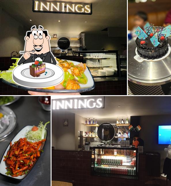 Chocolate cake at Innings Restro & Cafe