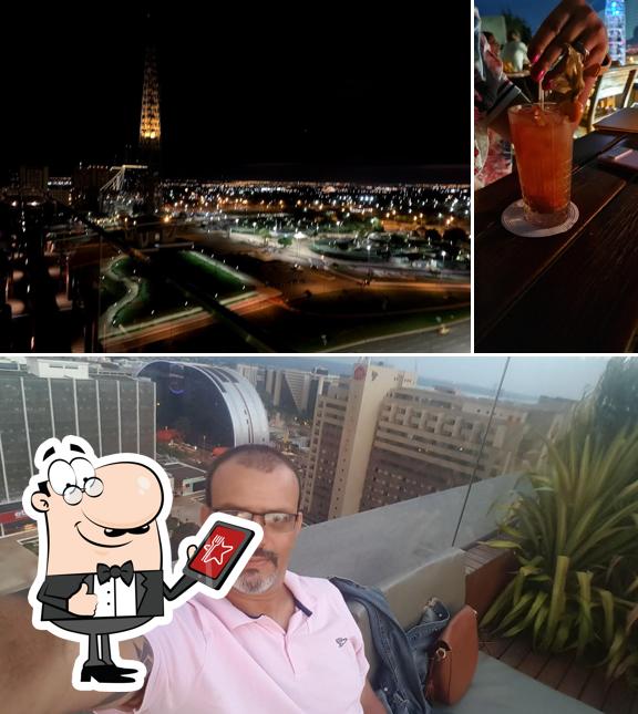 Desfrute da vista da área externa do Restaurante do B Hotel Brasília