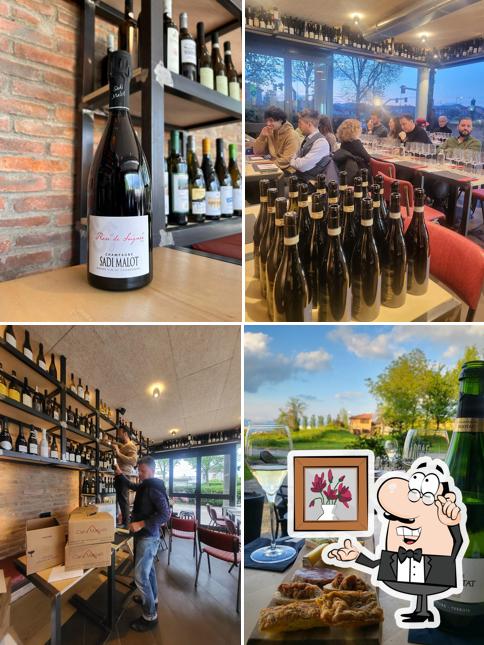 Gli interni di OPIS Calici e Bottiglie