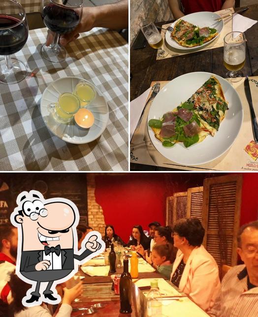 O interior do Piccolo Spazio Pizzaria