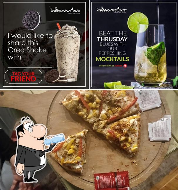 Among various things one can find drink and food at The meow meowz ROOFTOP