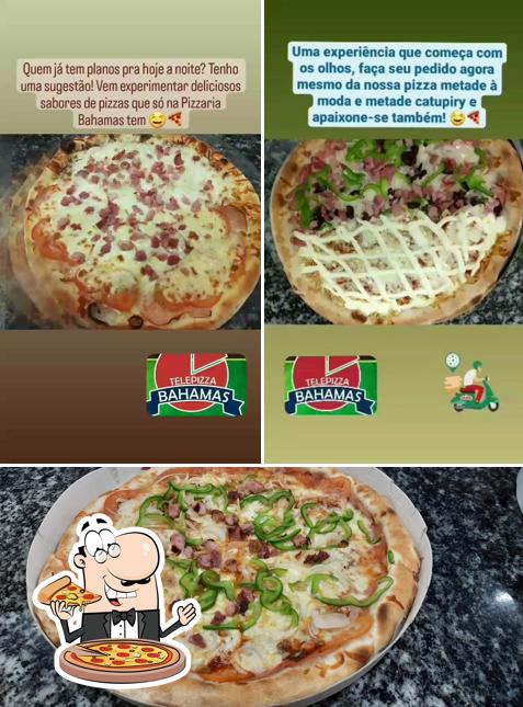 No Pizzaria Bahamas, você pode pedir pizza