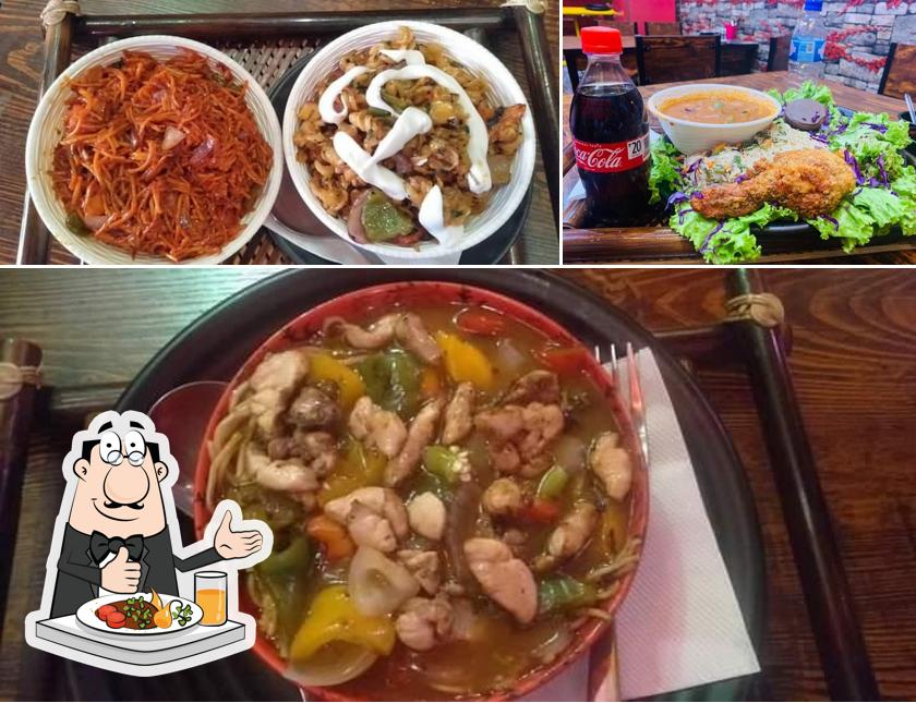 The restaurant's food and beer