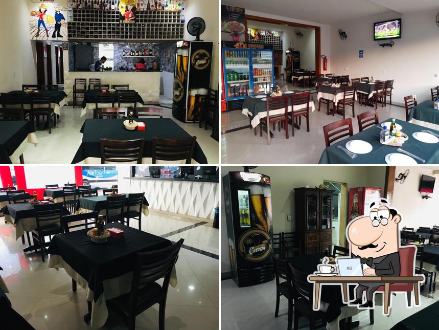 Veja imagens do interior do Á Mineira Pizzaria