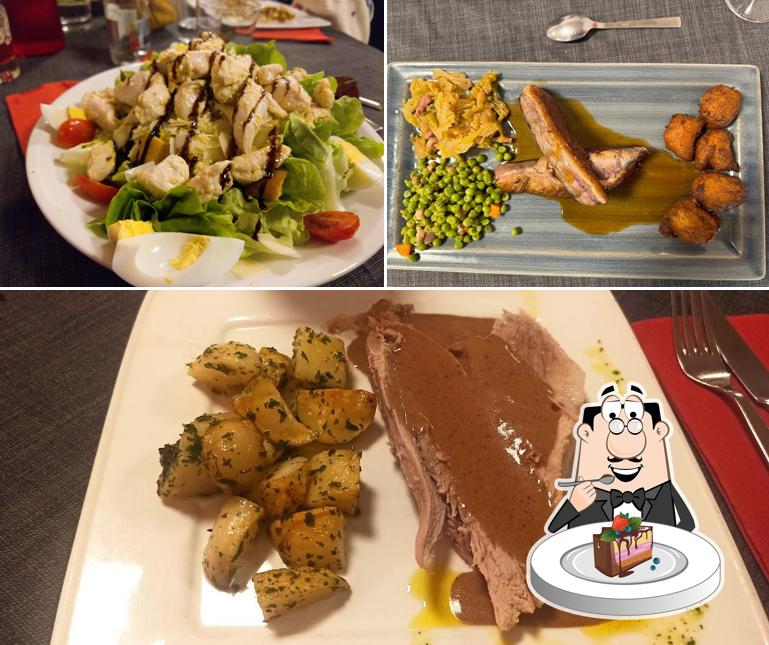 Gâteau au chocolat à Restaurant Les briques Rouges