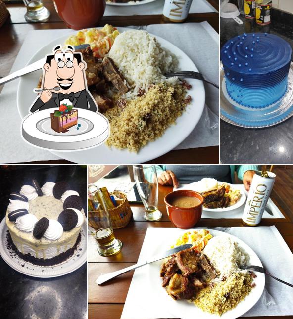 Bolo de chocolate em Padaria e confeitaria O Segredo dos Doces