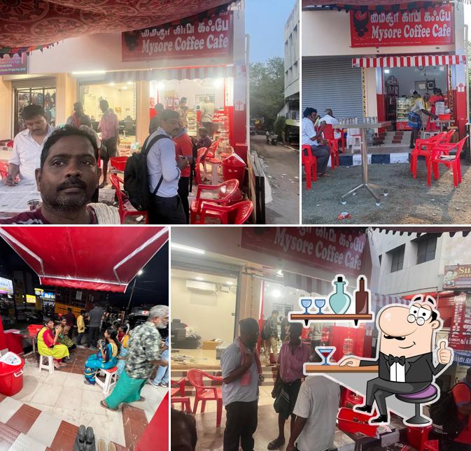 The interior of Karthi Kaapi Kadai