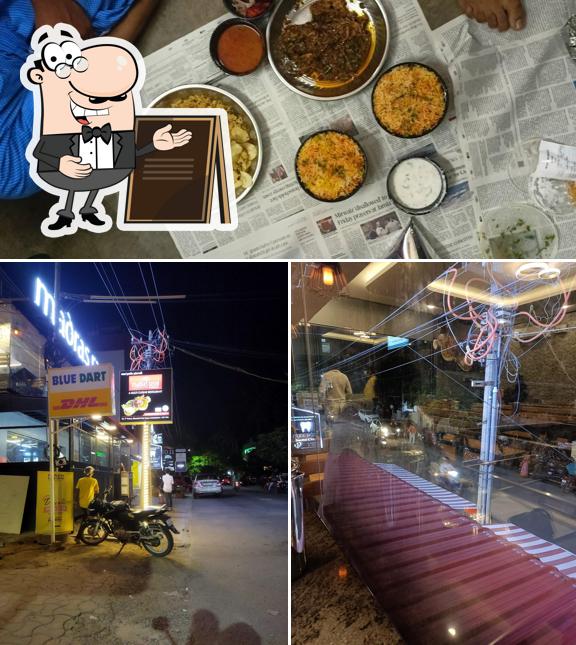 Among different things one can find exterior and food at Madras Rasoi