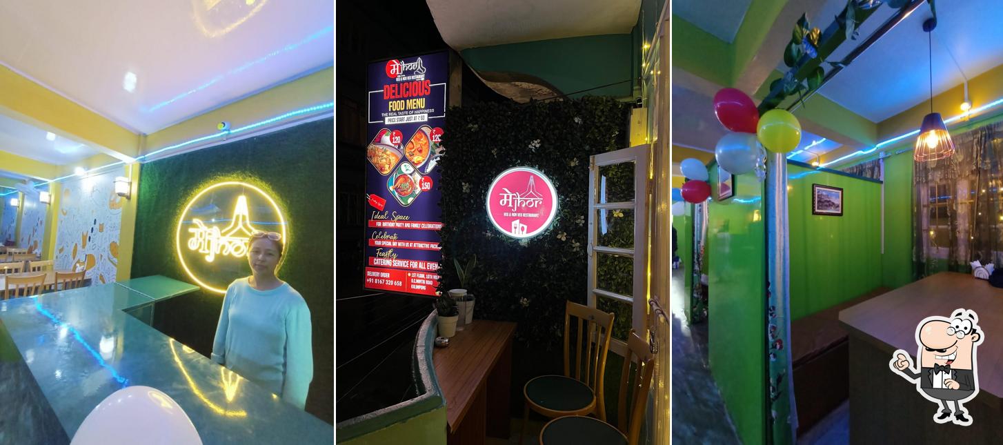 The interior of Mejhor Restaurant