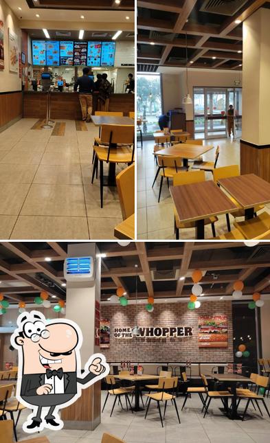 The interior of Burger King