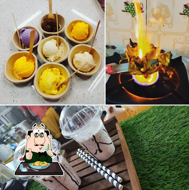 The restaurant's food and beverage