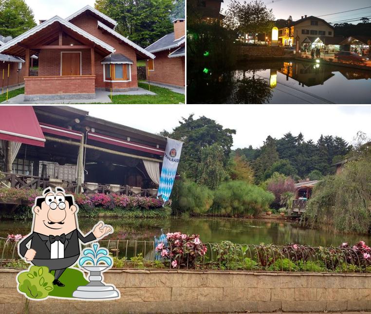 O exterior do Bar e Restaurante Boteco do Lago