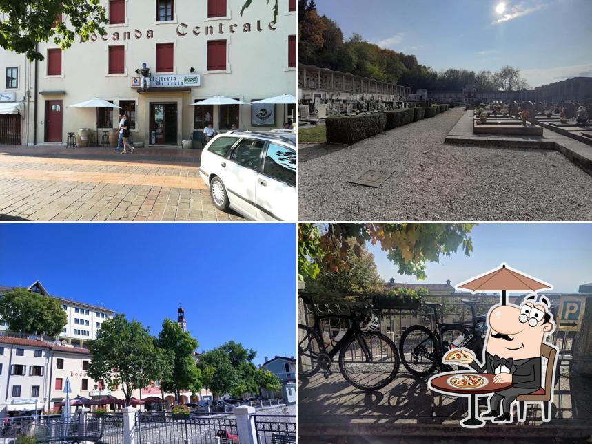 Puoi goderti l'aria fresca da seduto all'esterno di Locanda Centrale