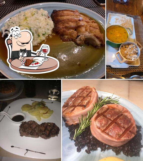 Prove pratos de carne no Pellegrino Restaurante