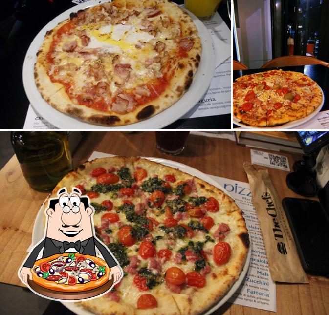 Escolha pizza no The Chefs Hamburgueria - Moinhos